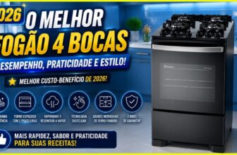 Fogão Electrolux Efficient FE4GB vale a pena? Conheça o modelo 4 bocas com mesa de vidro e forno PerfectCook