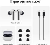 Fone de Ouvido sem Fio Samsung Galaxy Buds3 FE Cancelamento Ativo de Ruído, Galaxy AI