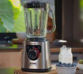 Liquidificador Arno Ultraforce Pro 1100W LN93, com App de Receitas, 6 Lâminas Powelix Life, Jarra de Vidro 2L, Resistente a Choque Térmico e Corpo Inox, Tecnologia Limpa Fácil, 220V