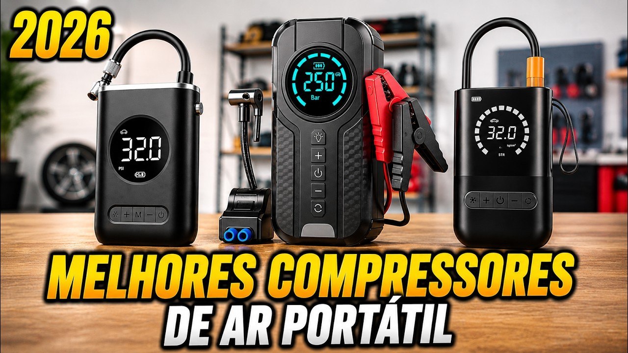 melhores compressores de ar portateis de 2026 confira os 5 modelos que realmente valem a pena Melhores compressores de ar portáteis de 2026: confira os 5 modelos que realmente valem a pena