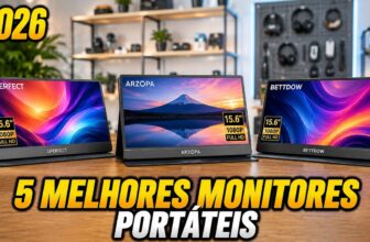 Os 5 Melhores Monitores Portáteis de 2026: modelos para trabalhar, estudar e jogar em qualquer lugar