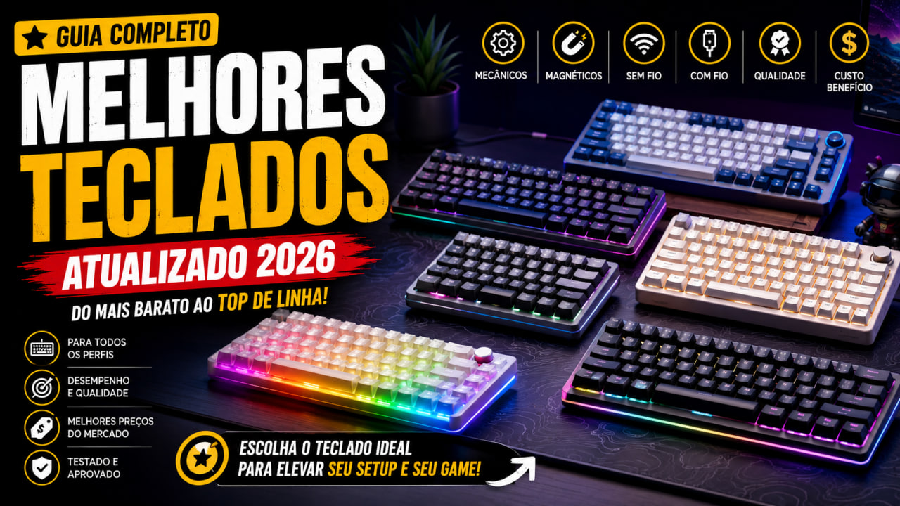 os melhores teclados gamer para comprar em 2026 do custo beneficio ao topo de linha Os Melhores Teclados Gamer para Comprar em 2026: Do Custo-Benefício ao Topo de Linha
