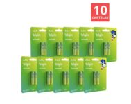 Pilha Elgin Alcalina Palito AAA Cx.10 Cartelas de 2 Unidades