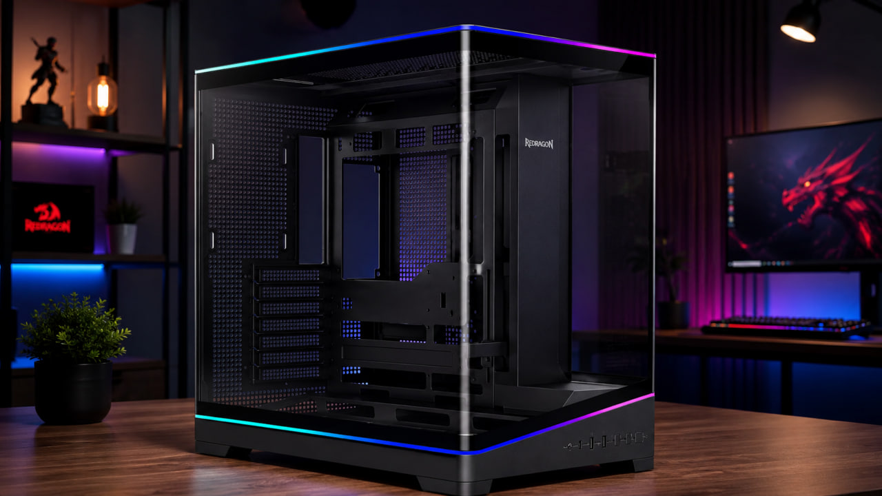 redragon view vale a pena review completo do gabinete aquario dual chamber com vidro curvo Redragon View vale a pena? Review completo do gabinete aquário Dual Chamber com vidro curvo