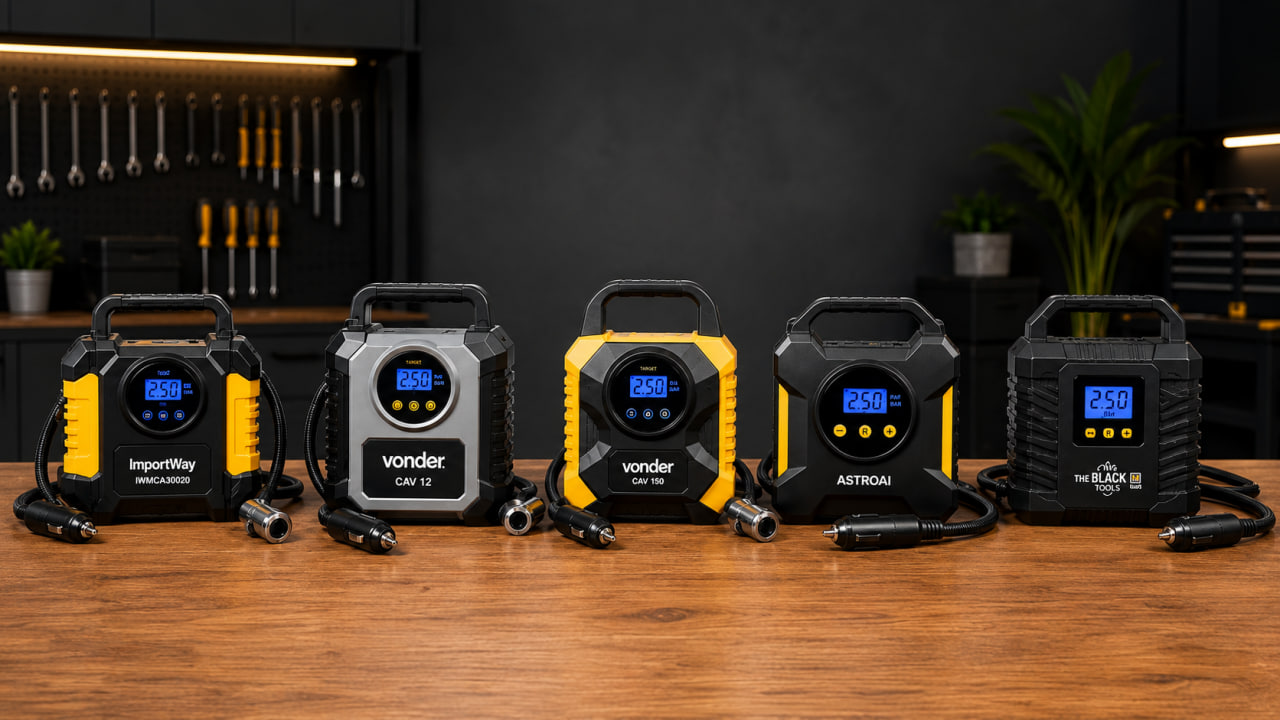 5 melhores mini compressores 12v para carro em 2026 qual vale mais a pena 5 Melhores Mini Compressores 12V para Carro em 2026: Qual Vale Mais a Pena?