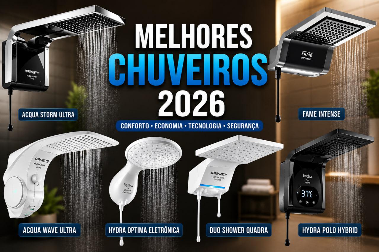 7 melhores chuveiros eletricos para comprar em 2026 7 Melhores Chuveiros Elétricos para Comprar em 2026