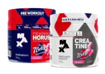 Kit Pré Treino Hórus 7 Belo + Creatina 7 Belo Max Titanium 300g Framboesa 150mg Cafeína Energia Força Performance