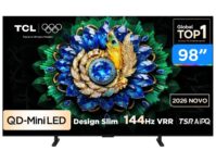 Smart TV 98" TCL 4K UHD QD-Mini LED 98A400M Google TV 2026