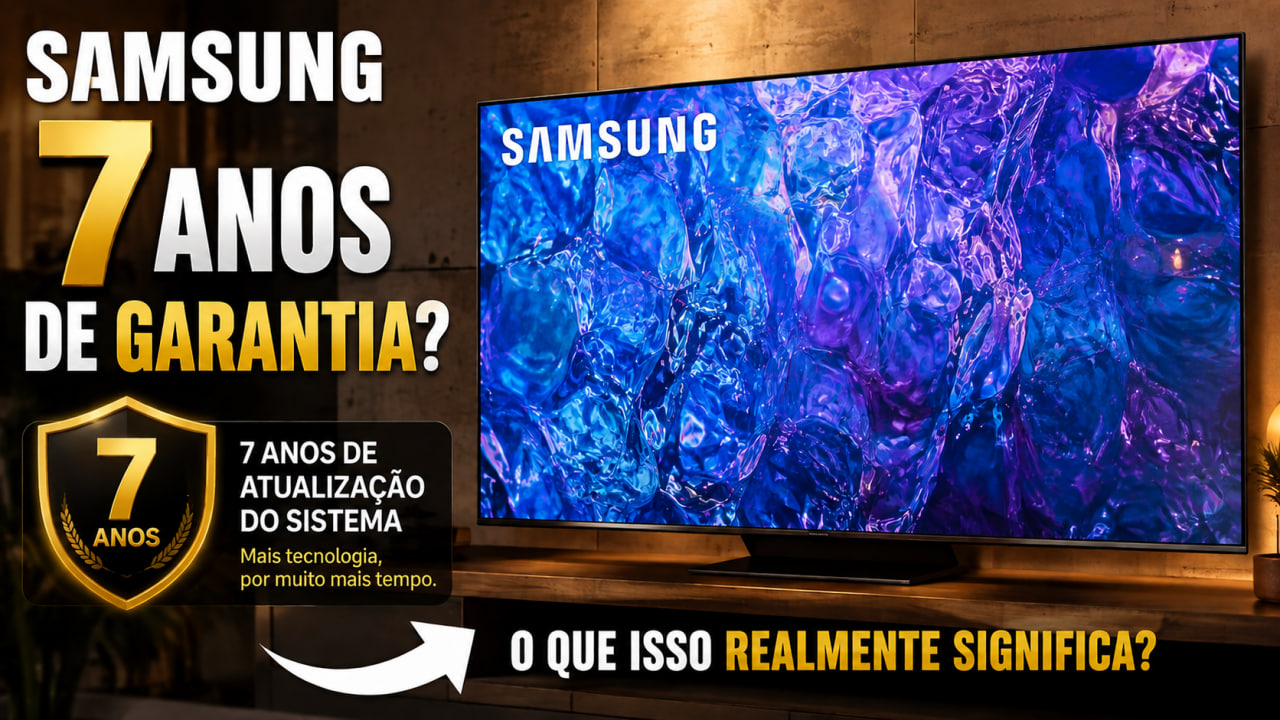 smart tv samsung tem 7 anos de garantia entenda as atualizacoes do tizen e a durabilidade das tvs Smart TV Samsung tem 7 anos de garantia? Entenda as atualizações do Tizen e a durabilidade das TVs