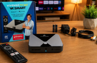 VX Smart Vivensis é bom? Review da TV Box com Android TV, canais grátis e parabólica digital