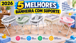 5 Melhores Banheiras com Suporte para Bebê em 2026: Modelos Mais Seguros, Confortáveis e Práticos