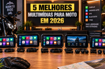 5 melhores centrais multimídia para motos em 2026: CarPlay, Android Auto e GPS