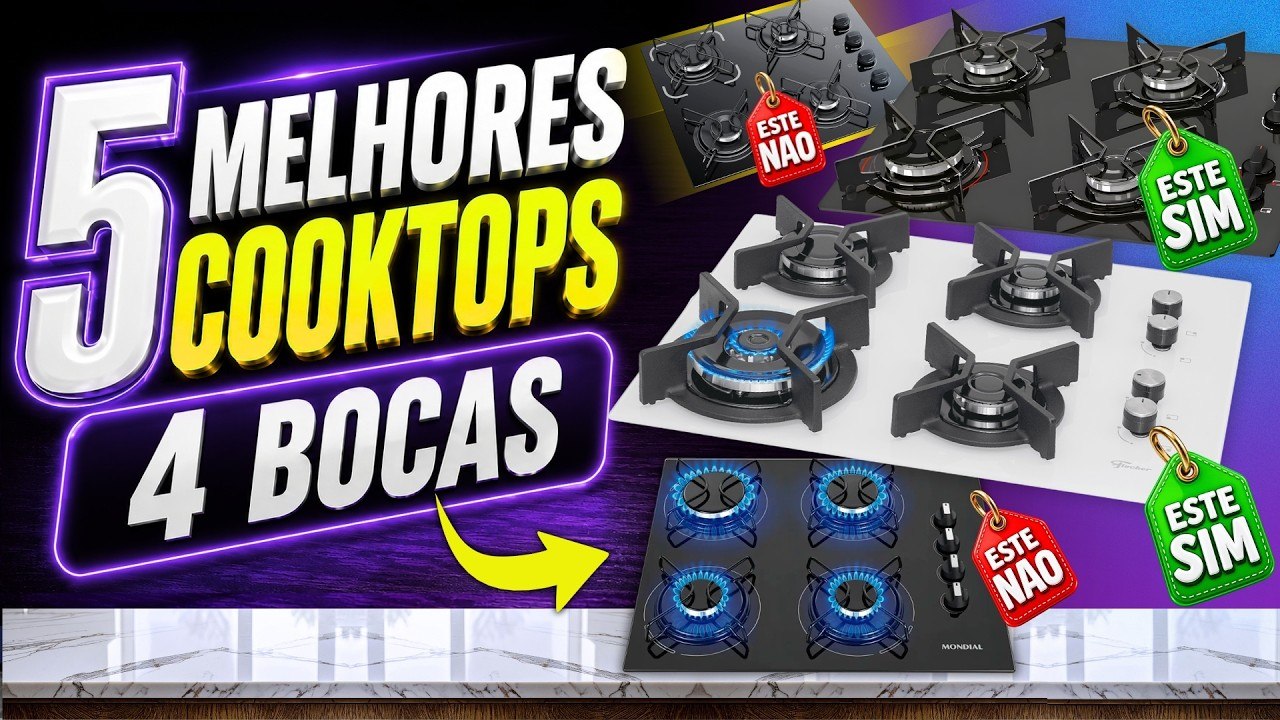 5 melhores cooktops a gas de 4 bocas em 2026 qual vale mais a pena 5 Melhores Cooktops a Gás de 4 Bocas em 2026: Qual Vale Mais a Pena?