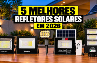 5 Melhores Refletores Solares para Comprar em 2026: Modelos com Sensor, Controle Remoto e Alta Autonomia