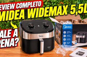 Air Fryer Midea Wi-Fi Max 5,5 L é boa? Análise completa da potência, capacidade e praticidade