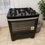 Fogão 5 Bocas Electrolux Preto Efficient Mesa de Vidro PerfectCook e Grades de Ferro (FE5GB) Bivolt