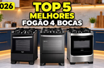 Melhores fogões 4 bocas de 2026: 5 modelos que vale a pena comprar