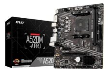 Placa-mãe Msi A520m-a Pro Amd Am4 Matx Ddr4 Preto