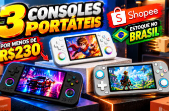 3 Consoles Portáteis Retrô Baratos na Shopee: XF35H, XF40H e XF43 Valem a Pena?