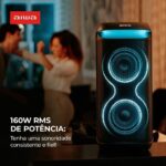 caixa de som amplificada aiwa party box aws pb 0