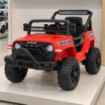 Carrinho Elétrico Jipe Vermelho Maxi Toys 12V Bluetooth Controle Remoto