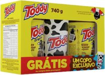 Kit 2 Achocolatados Pó Original Toddy 740g Copo Exclusivo