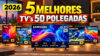 Melhores TVs de 50 polegadas em 2026: 5 modelos 4K para comprar e qual vale mais a pena