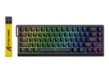 Teclado Magnético Attack Shark X68 He 8000hz Rapid Trigger Cor De Teclado Preto