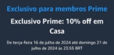 10% OFF em Produtos Selecionados Categoria Casa – Amazon