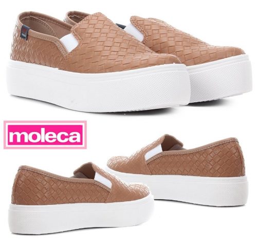 slip on moleca nude