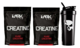 2 Creatinas Puras 500g + Coqueteleira Shaker Academia 700ml Dark Lab
