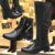 Kit 2 Botas OUSY SHOES Montaria e Coturno Preto
