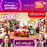 Boticário com até 70% de desconto