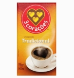 3 Corações Café Torrado e Moído Tradicional, 500g vácuo