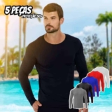 5 Camiseta Segunda Pele Térmica Uv50+ Proteção Solar