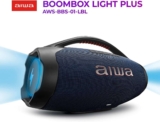 Caixa de Som Boombox Plus AIWA BBS-01-LBL 200W BT 30H IP66 USB RGB