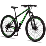 Bicicleta Aro 29 Aço Carbono KGT Freios Disco Suspensão 21v