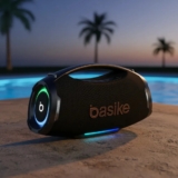 Caixa de Som Portátil Basike Bluetooth 200W Com Graves Reforçados e À Prova D’Água