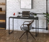 Mesa Para Escritório Office 1,20m Dynamica Cor Preto Ônix / Est.Preta