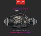Caixa de Som Boombox Plus AIWA BBS-01-BG 200W Bluetooth 30H IP66 USB Cinza