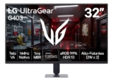 Monitor LG UltraGear – Tela VA FHD 32”, 144Hz nativo, 1ms (MBR), AMD FreeSync, HDR10, sRGB 99%, Preto – 32G403B
