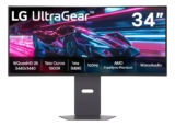 Monitor Gamer LG UltraGear Curvo 34G600A-B 34″ QuadHD 2K, UltraWide 1800R, 160Hz, 1ms (MBR), AMD FreeSync Premium, HDR10, MaxxAudio