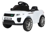 Mini Carro Elétrico Infantil Marcha Frente/Ré 6V Controle Remoto Bluetooth Maxi Rover Maxi Toys – BRANCO