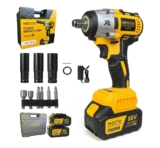 Chave De Impacto a Bateria Profissional Recarregável 88v 4ah Brushless Parafusadeira Furadeira Alta Potência Sem Escova 2 Baterias MESTRI M-88V