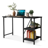Escrivaninha Mesa Office Estudo Estilo Industrial Cor Preto 1,10m Klm Store