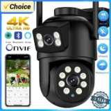 Abuntu Câmera de Segurança Externa Visão Dupla WIFI 4mp