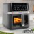 Air Fryer Oster DiamondTech Preto e Prata com Timer 6L