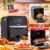 Fritadeira sem Óleo Airfryer Arno Oven & Grill Expert UFE9, Preta, 11L, Forno Inox Digital, 9 Funções, 1800W 110V