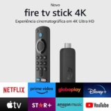 Streaming Fire Tv Stick 4k wifi 6 Com Alexa E Comandos De Tv Preto Amazon