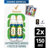 Antitranspirante Rexona Aerossol Bamboo | Kit, 2 Unidades de 150ml, 2 Pacotes de Figurinhas, Edição Limitada Copa do Mundo da FIFA 26